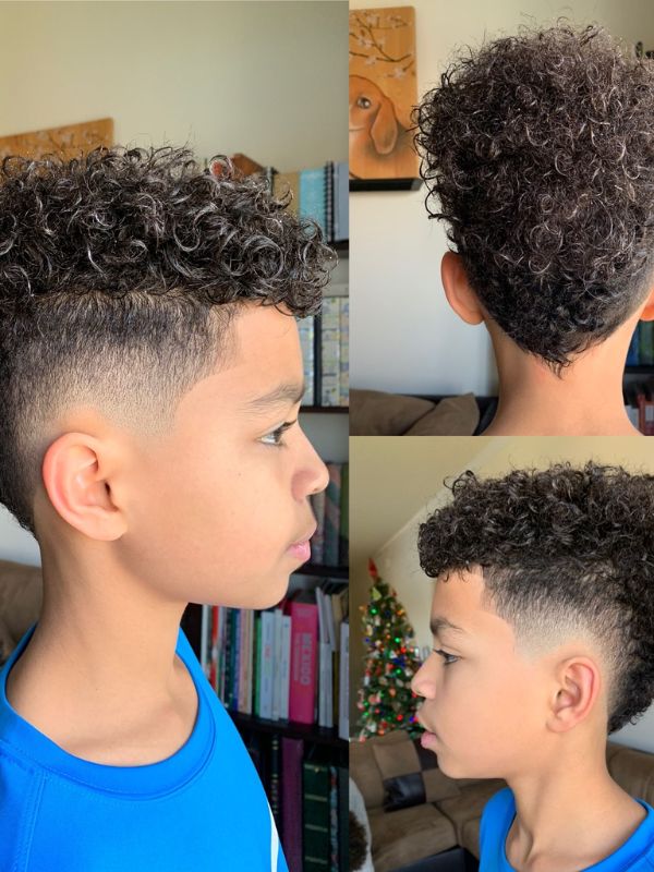Burst Fade with Line Up