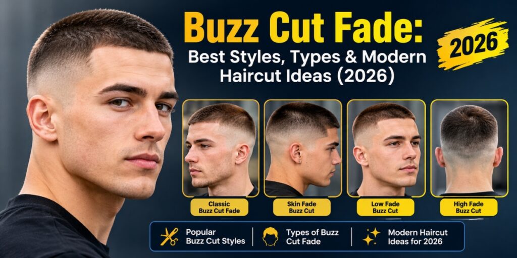 Buzz Cut Fade Best Styles, Types & Modern Haircut Ideas (2026)