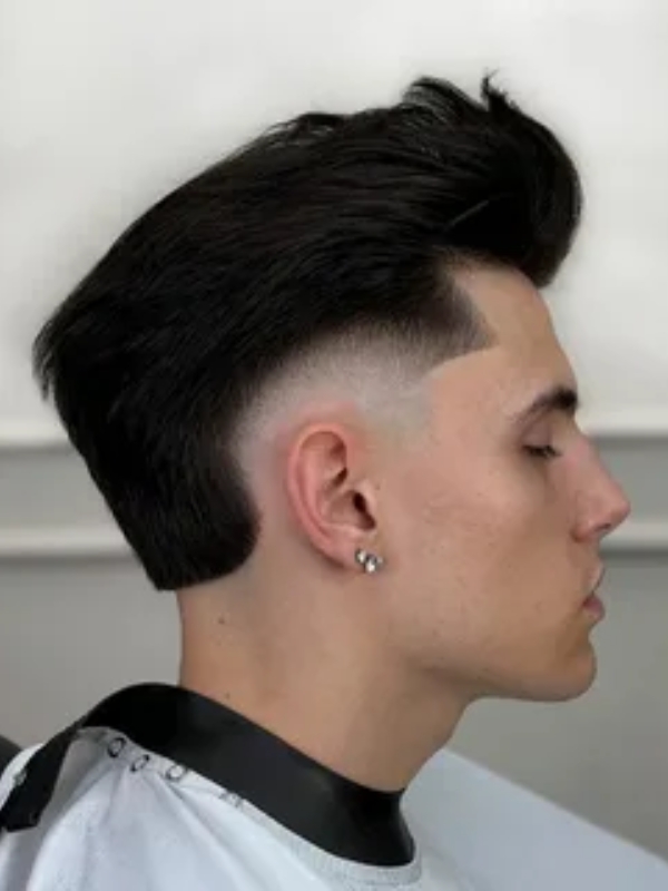 Classic Burst Fade Slick Back