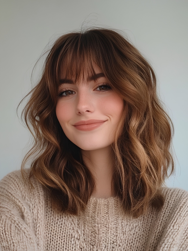 Curtain Bang Lob