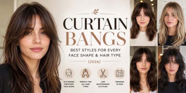 Curtain Bangs Best Styles for Every Face Shape & Hair Type (2026)