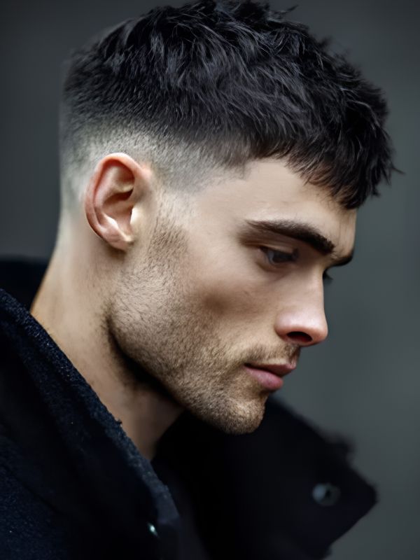Distinct textured crop haircuts for men short hair