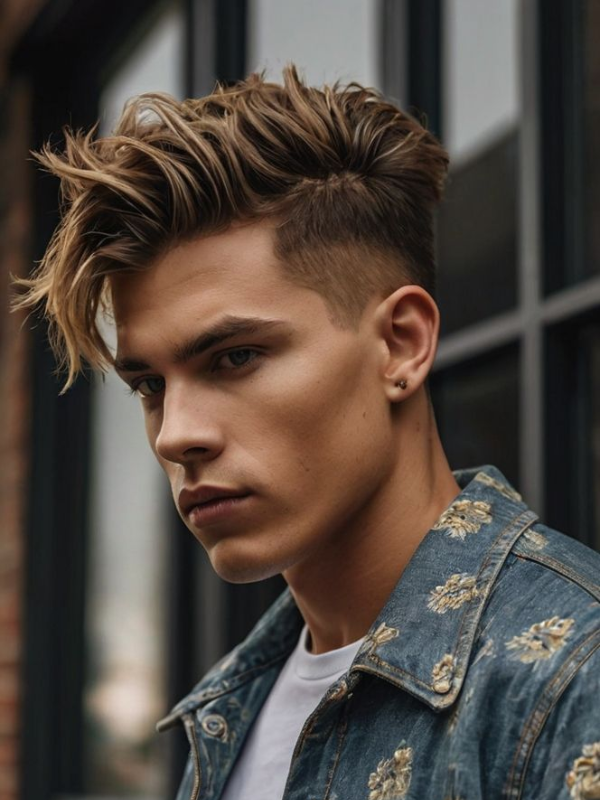 Edgy Blonde Quiff