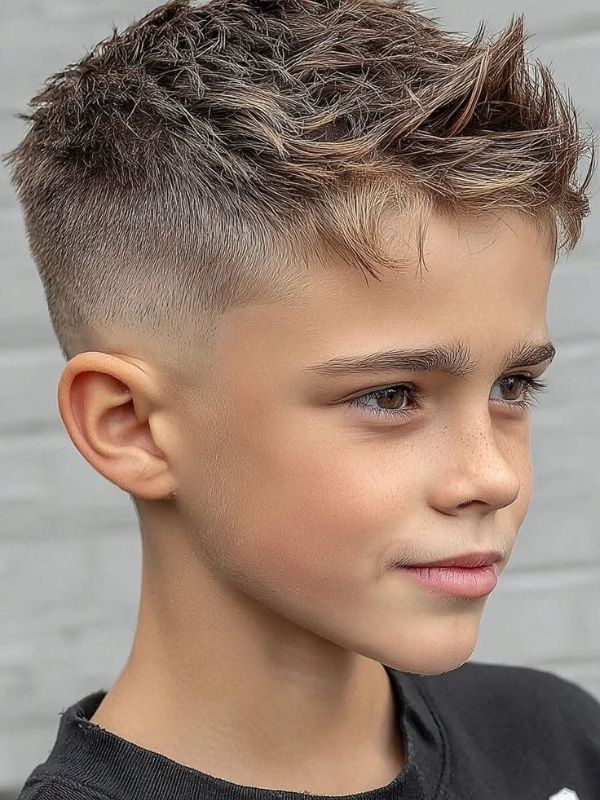 French Crop Burst Fade
