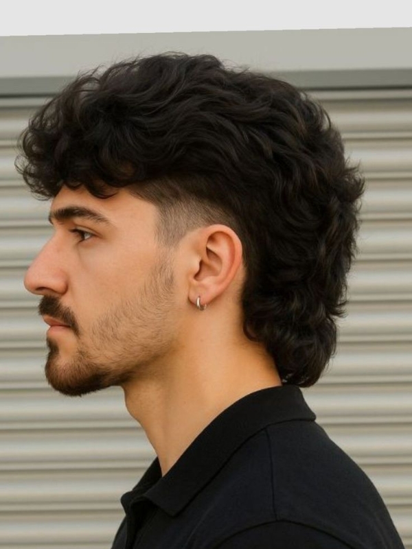Heavy Texture Center Mullet
