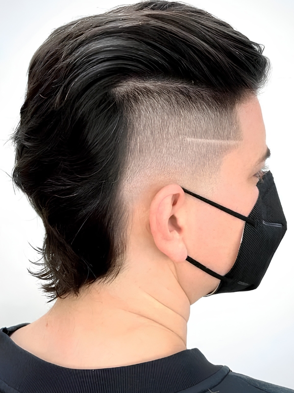 High Modern Mullet Fade