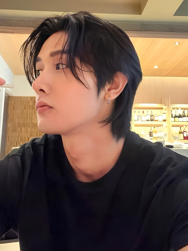 Korean Middle-Part Mullet
