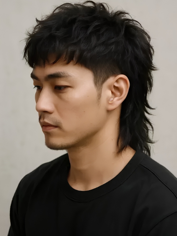 Korean Mullet wolf Cut