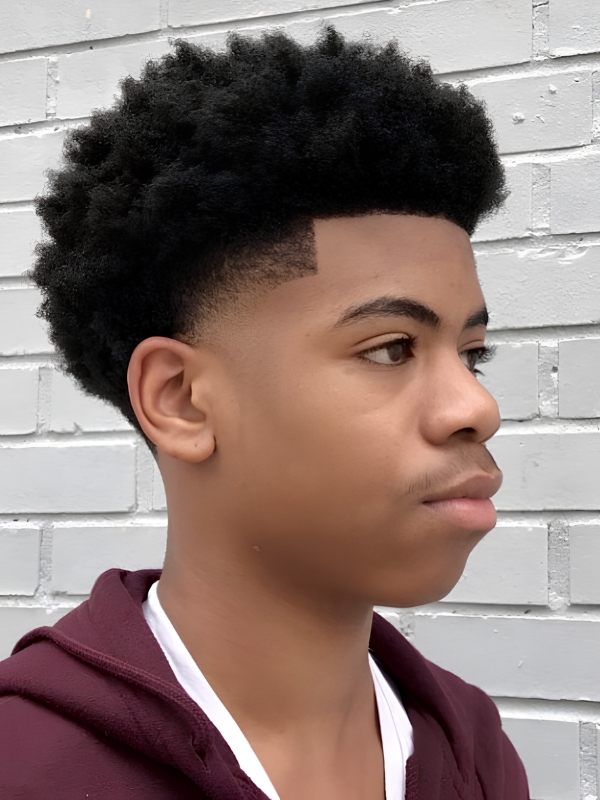 Low Taper Fade Big Afro