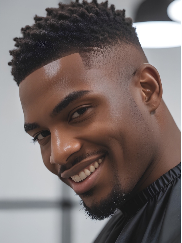 Low Taper Fade Fresh Afro Style