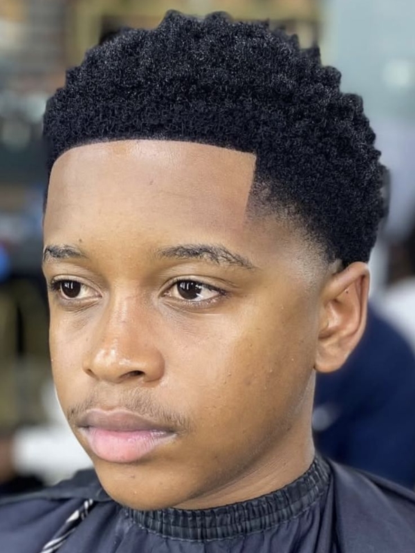 Low Taper Fade Trendy Afro