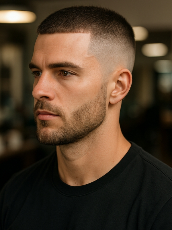 Men’s Buzz Cut Fade for a Sharp Everyday Style