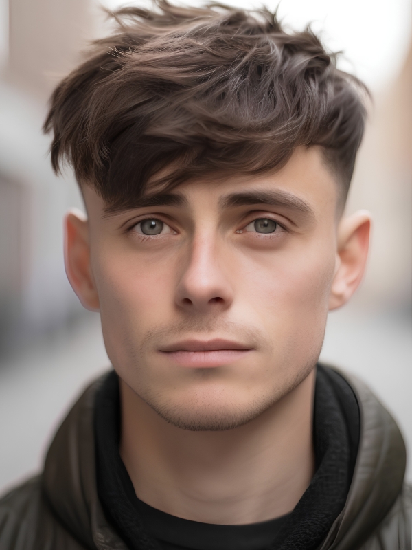 Messy Low Taper Fade Fringe