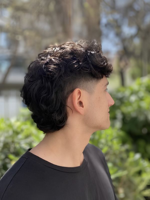 Messy Low Taper Fade Mullet