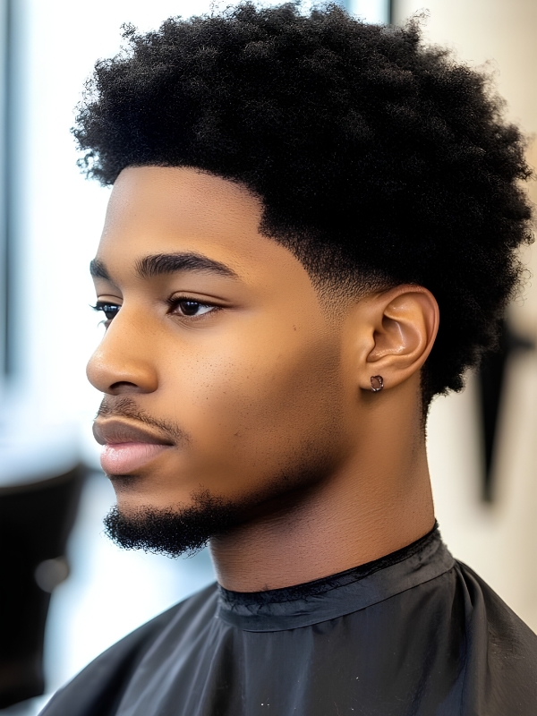 Mid Taper Fade Afro