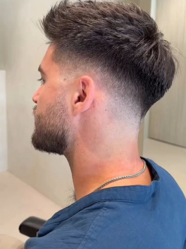 Mid taper fade mullettaper fade mullet