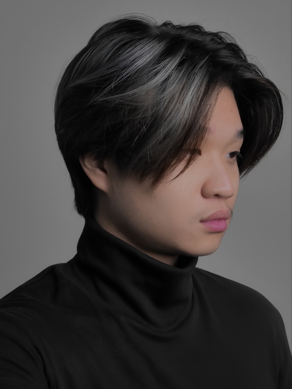 Middle-Part Korean Mullet