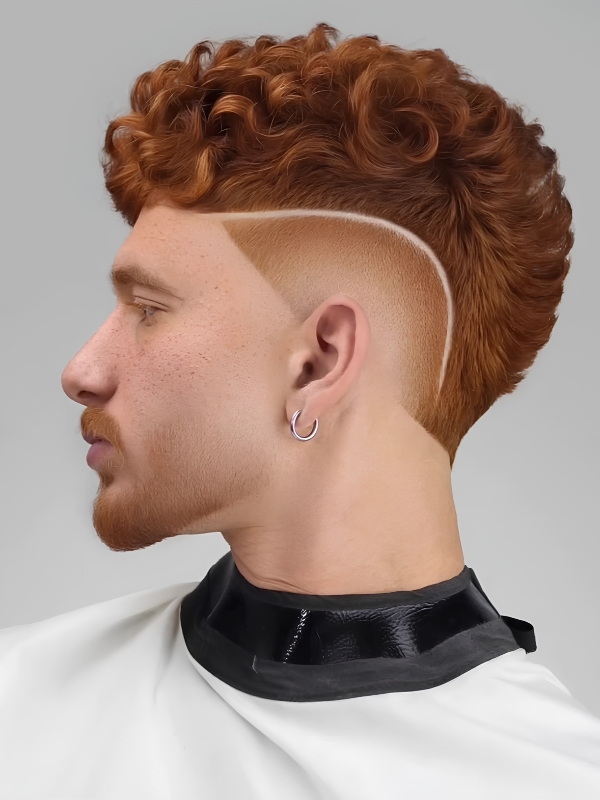 Modern Mullet Fade Line-Design