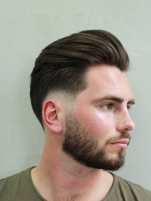 Pompadour Burst Fade Taper