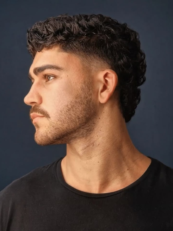 Sharp Contrast Mullet