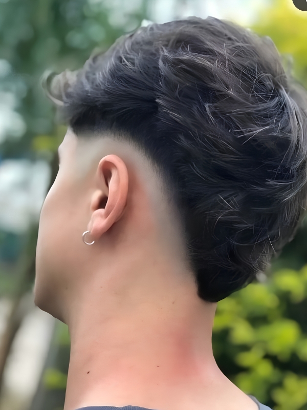 Short Drop Fade Mullet