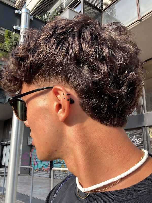 Short Wavy Burst Fade