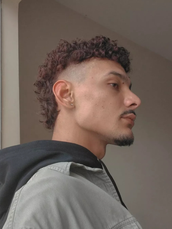 Short afro mullet