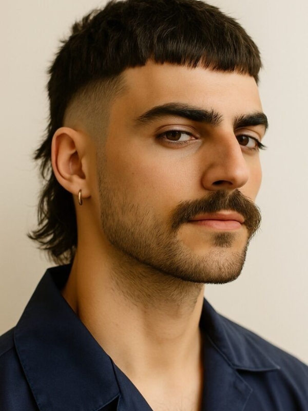 Skin Fade Modern Mullet