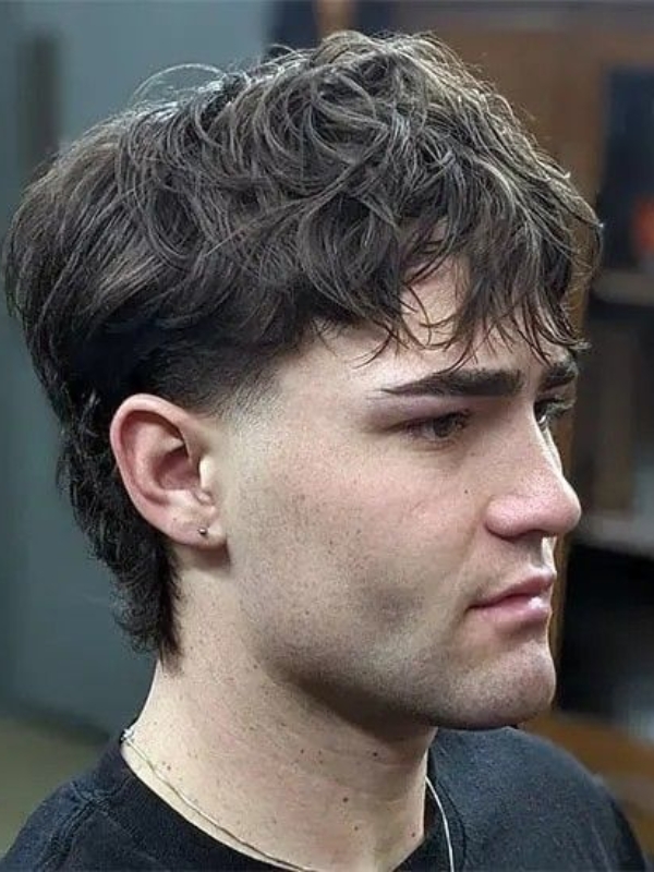 Soft mullet Wolf Cut Male