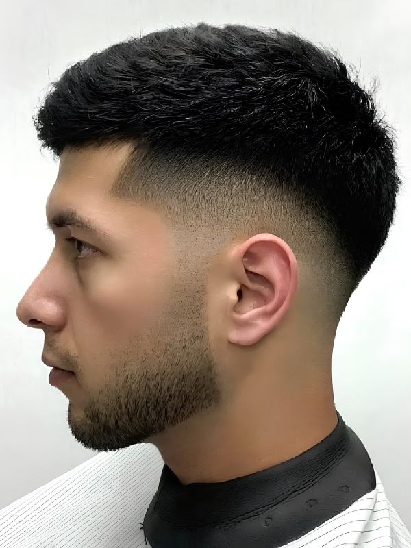 Textured crop high fade