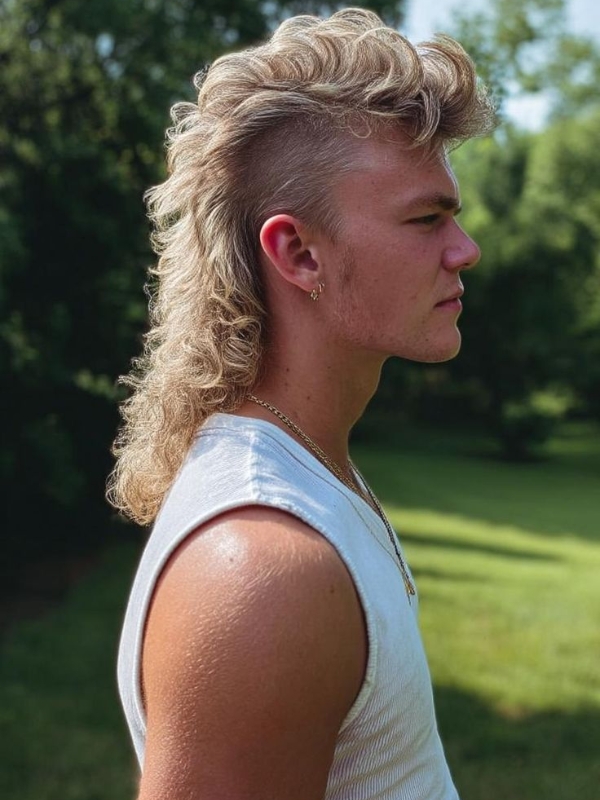 Thick Loc Mullet Style