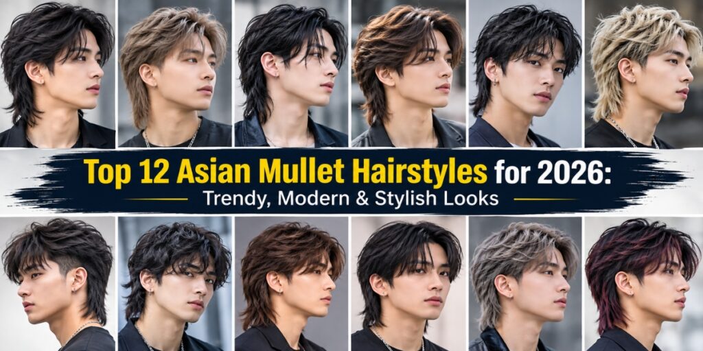 Top 12 Asian Mullet Hairstyles for 2026 Trendy, Modern & Stylish Looks