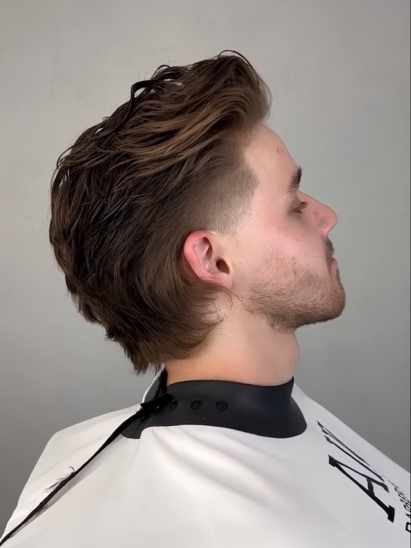 V-Back Modern Mullet Fade