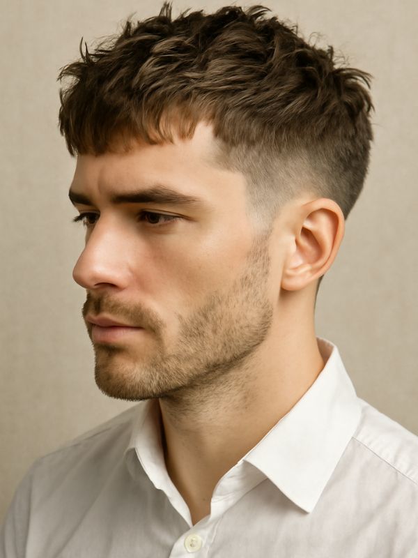 textured crop hairstyle