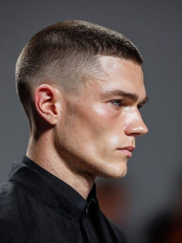 6 Guard Buzz Cut Mid Taper for a Fresh and Balanced Style