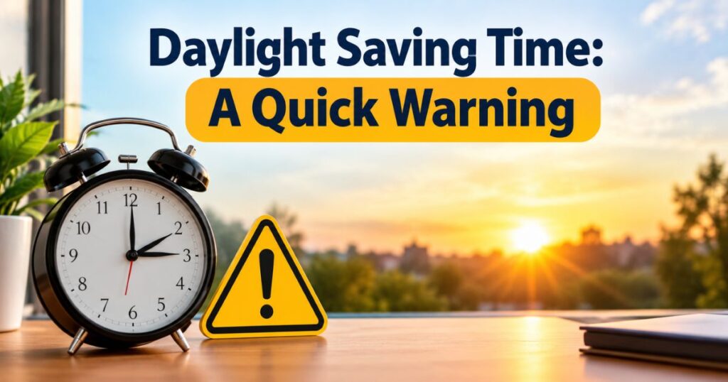 Daylight Saving Time A Quick Warning