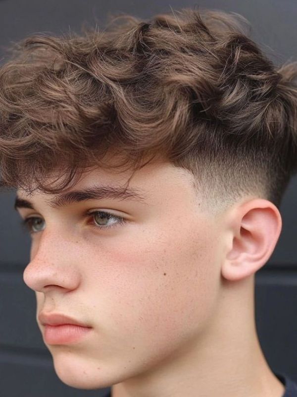 High Fade Wavy Hair