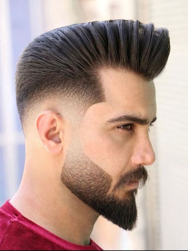High Fade with Beard