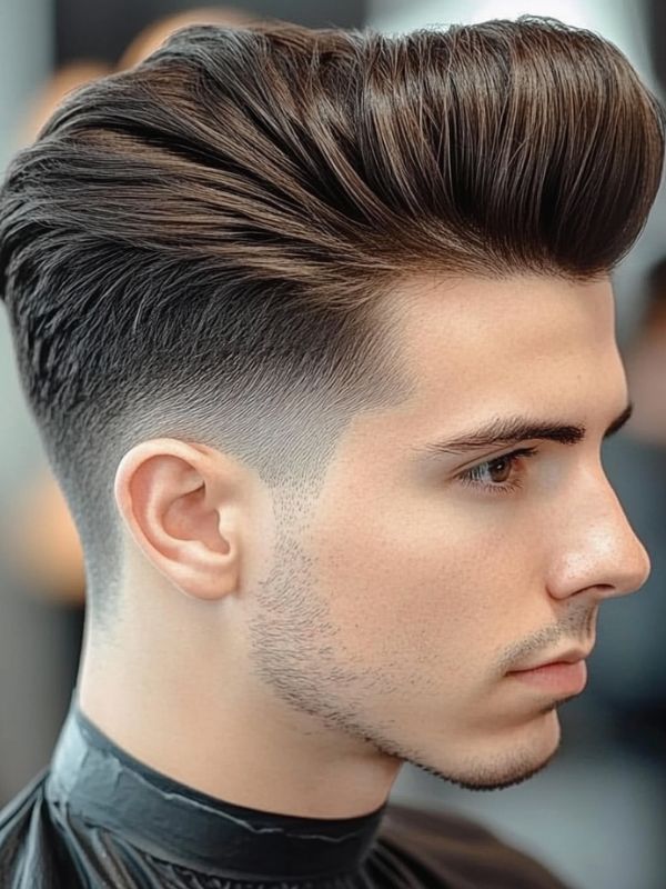 Modern Pompadour Triangle Face  2026