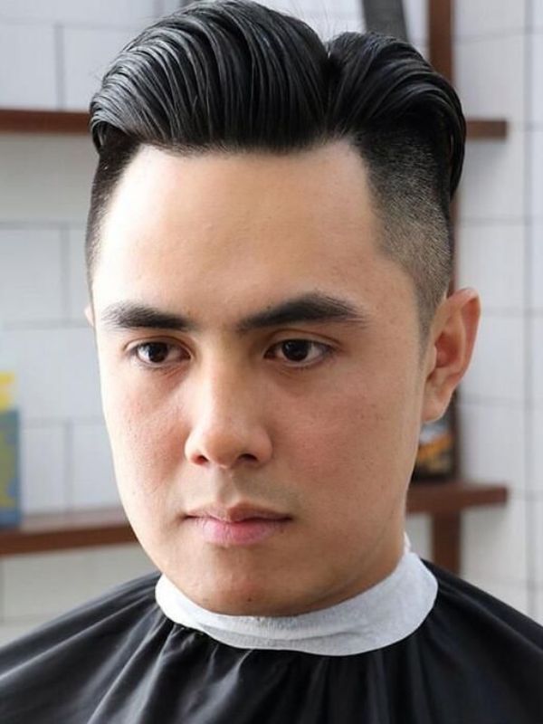 Pompadour Quiff Triangle Face (Hybrid Volume)