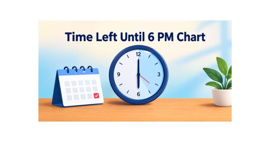 Time Left Until 6 PM Chart