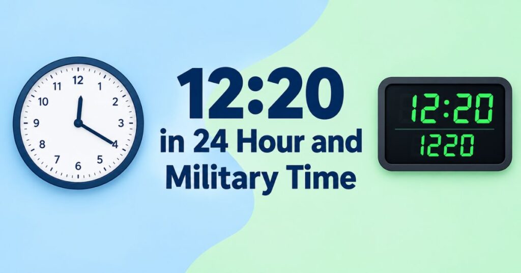 1220 in 24 Hour and Military Time