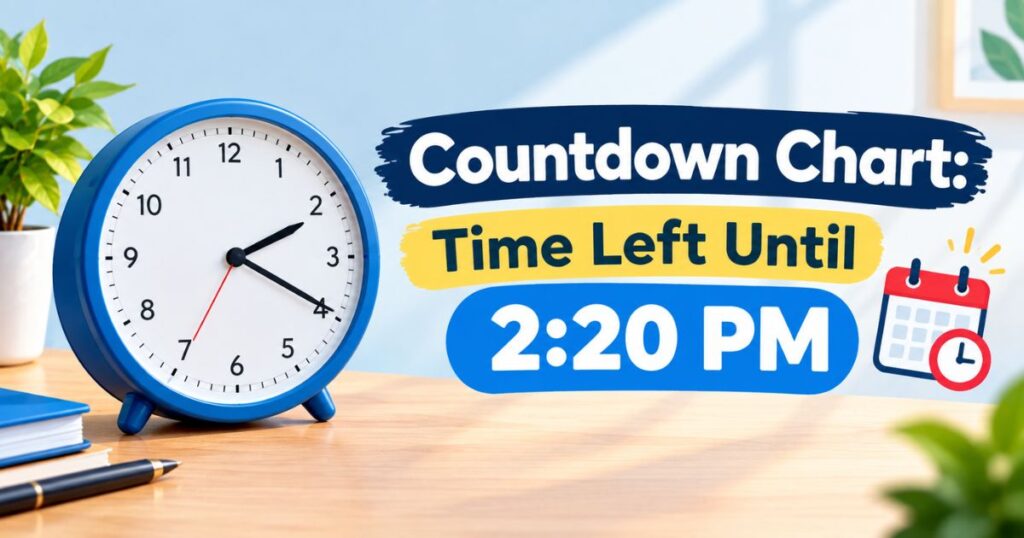 Countdown Chart Time Left Until 220 PM