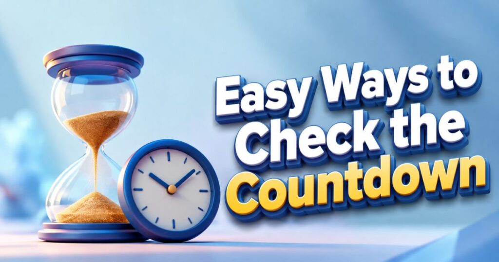 Easy Ways to Check the Countdown