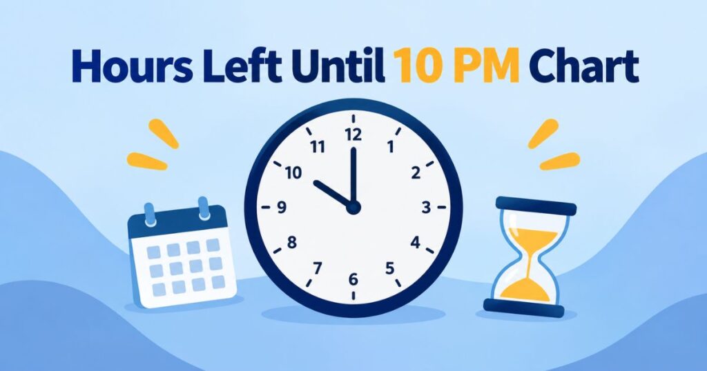 Hours Left Until 10 PM Chart