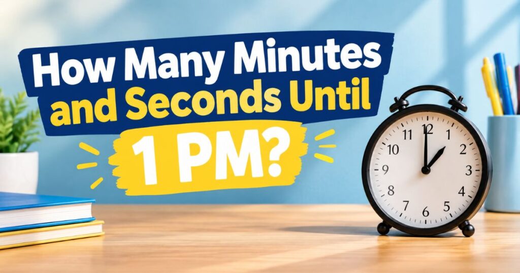 How Many Minutes and Seconds Until 1 PM